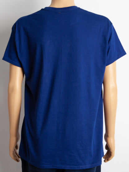 Good Hanes Blue Polyester Men's T-Shirt - Plain Design