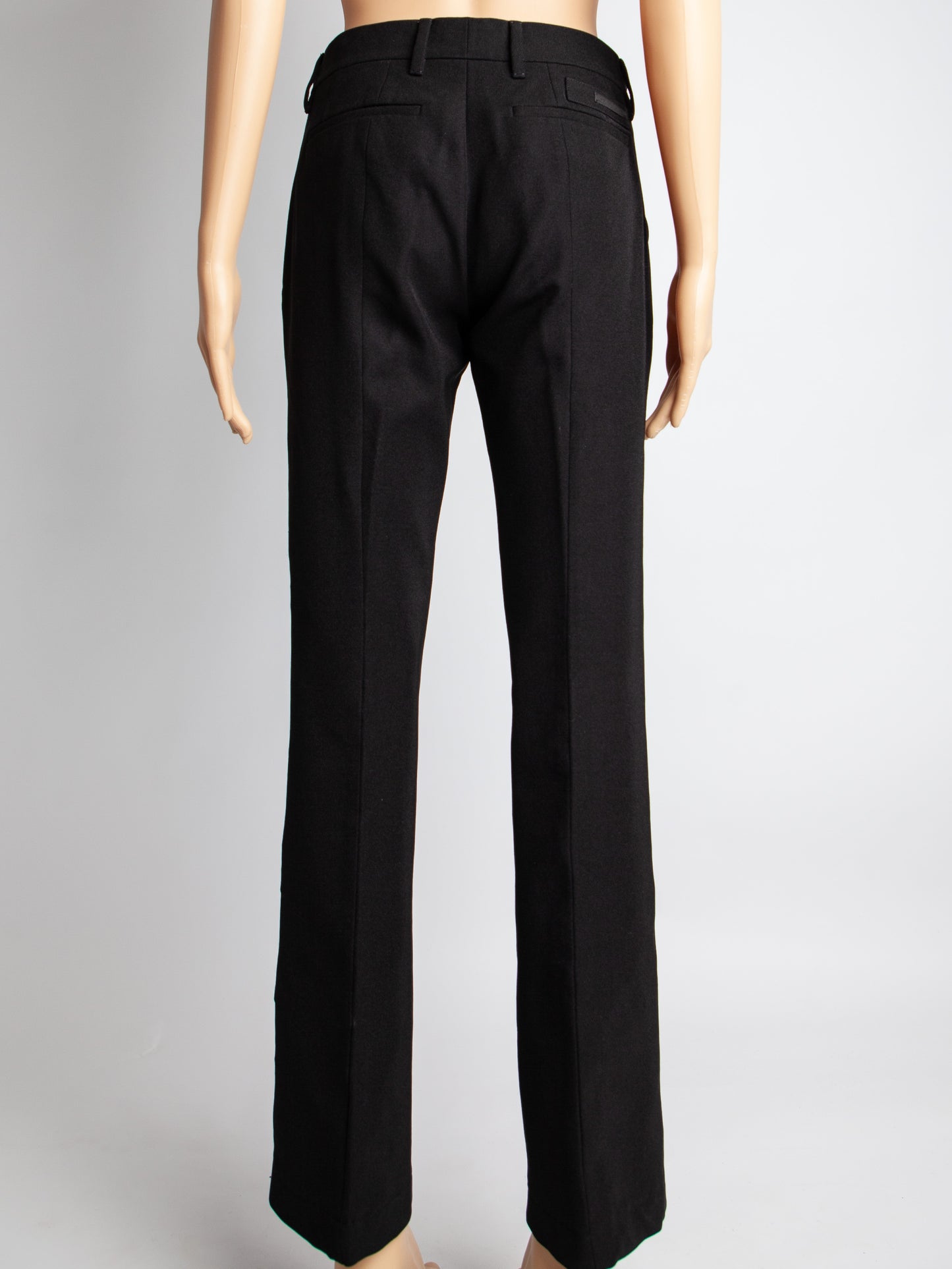 good prada black polyester women's pants - stylish & versatile