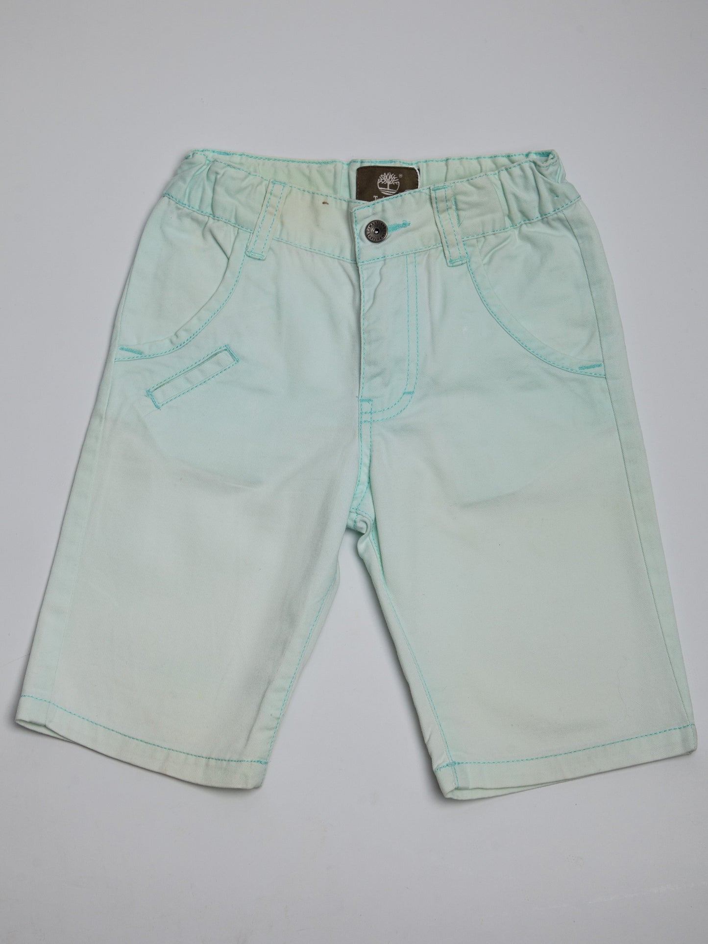 good timberland white cotton shorts for kids, size 4