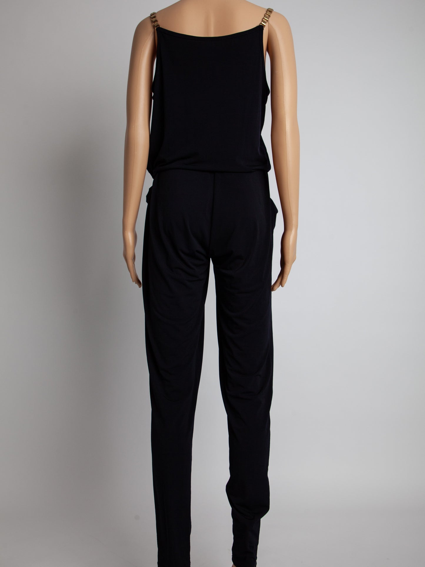 excellent michael kors black jumpsuit size s with thin straps