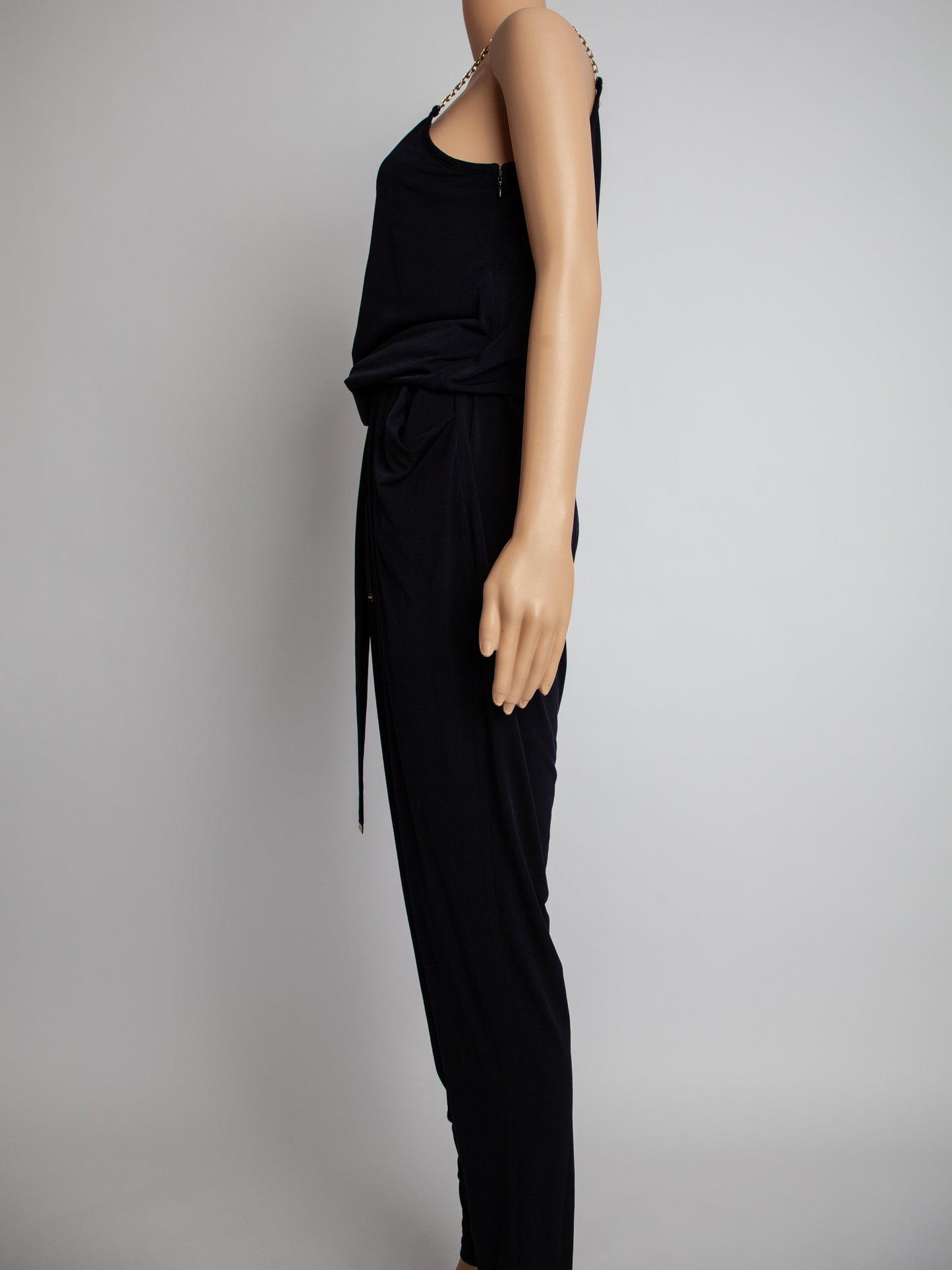 excellent michael kors black jumpsuit size s with thin straps