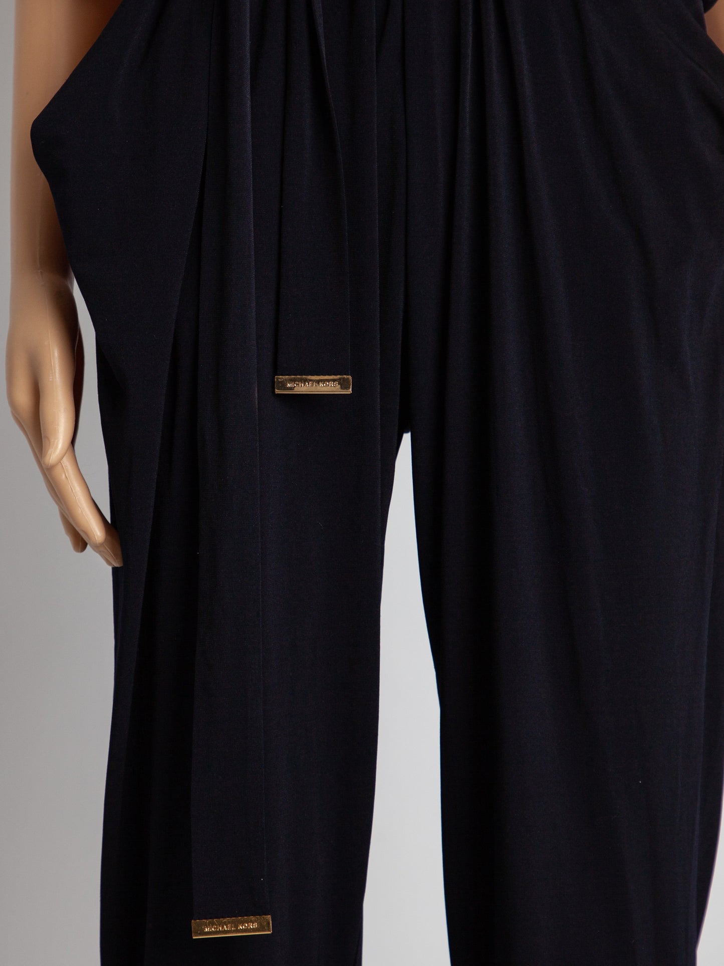 excellent michael kors black jumpsuit size s with thin straps