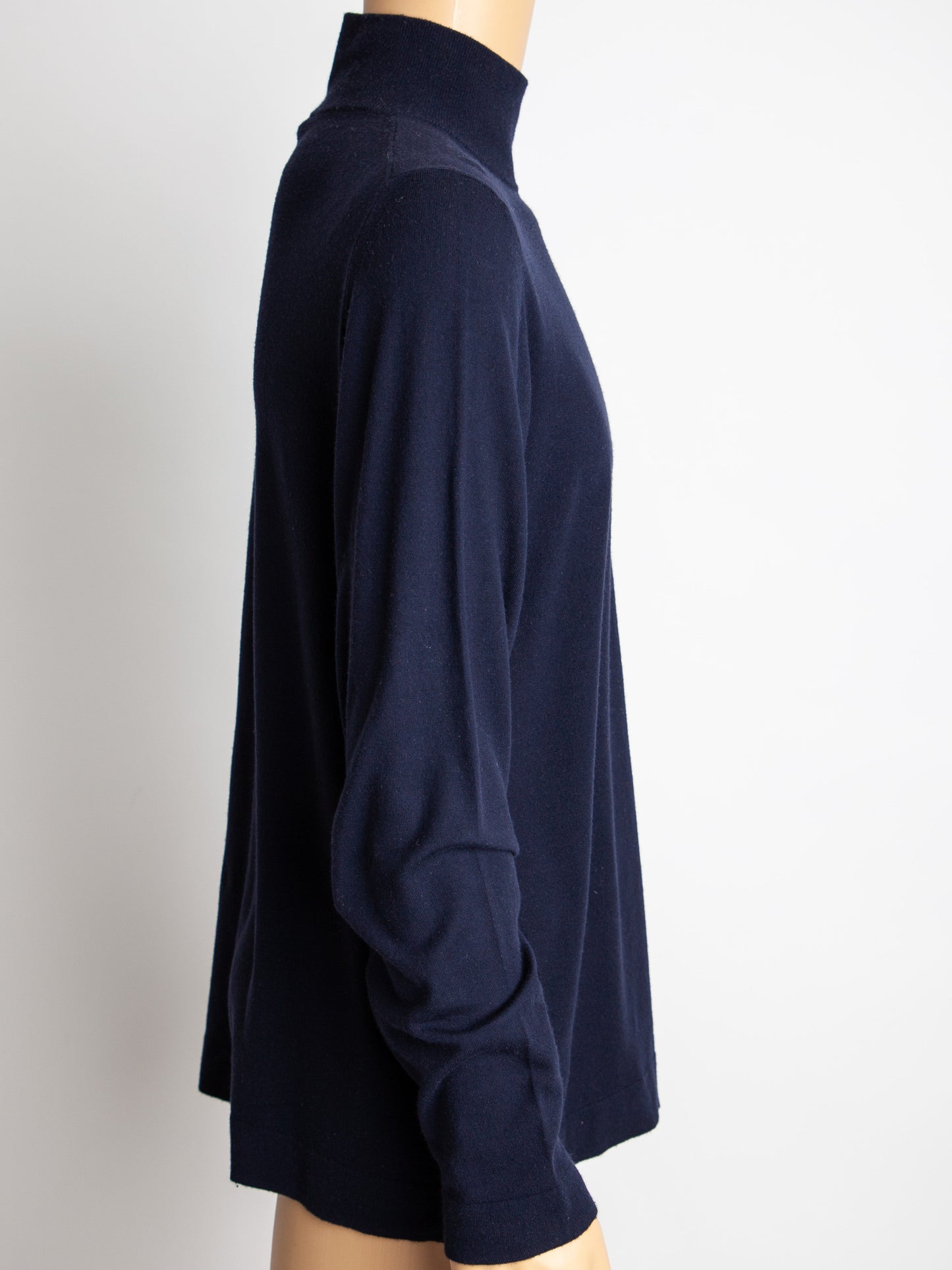 new fuoriuso black cashmere turtleneck sweater for men