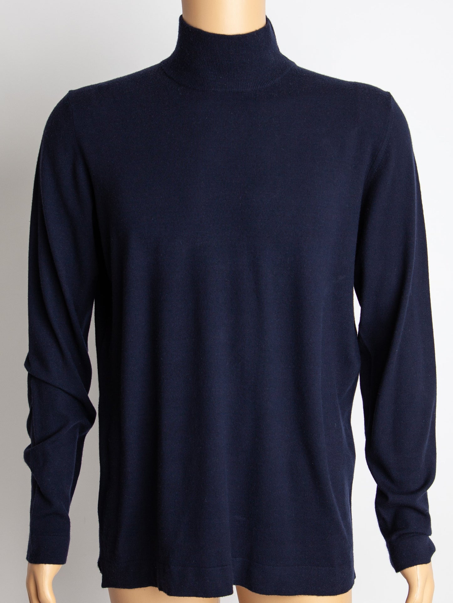 new fuoriuso black cashmere turtleneck sweater for men