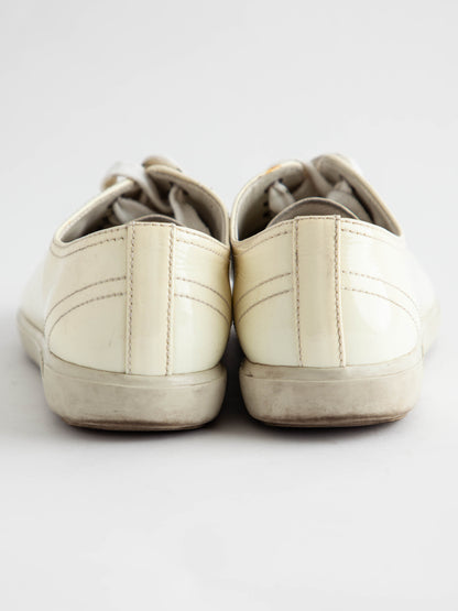 Average Condition Prada Yellow Lacquer Sneakers Size 36
