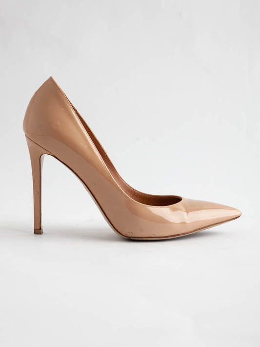 Average Lesilla Leather High-Heeled Shoes White Size 37