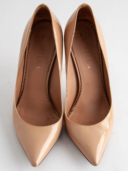 Average Lesilla Leather High-Heeled Shoes White Size 37