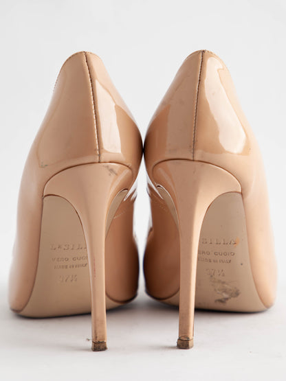 Average Lesilla Leather High-Heeled Shoes White Size 37