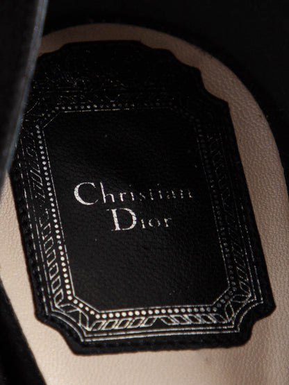 Average Condition Dior Black Genuine Suede High Heels Size 36