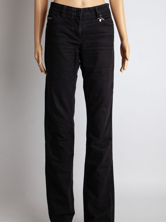 Good Burberry Black Cotton Pants for Women - Stylish Fit