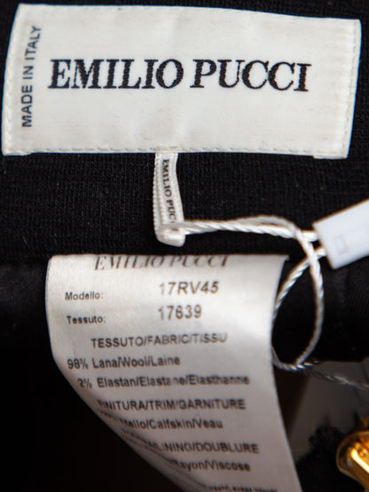 Good Emilio Pucci Black Cashmere Pencil Skirt Size XL
