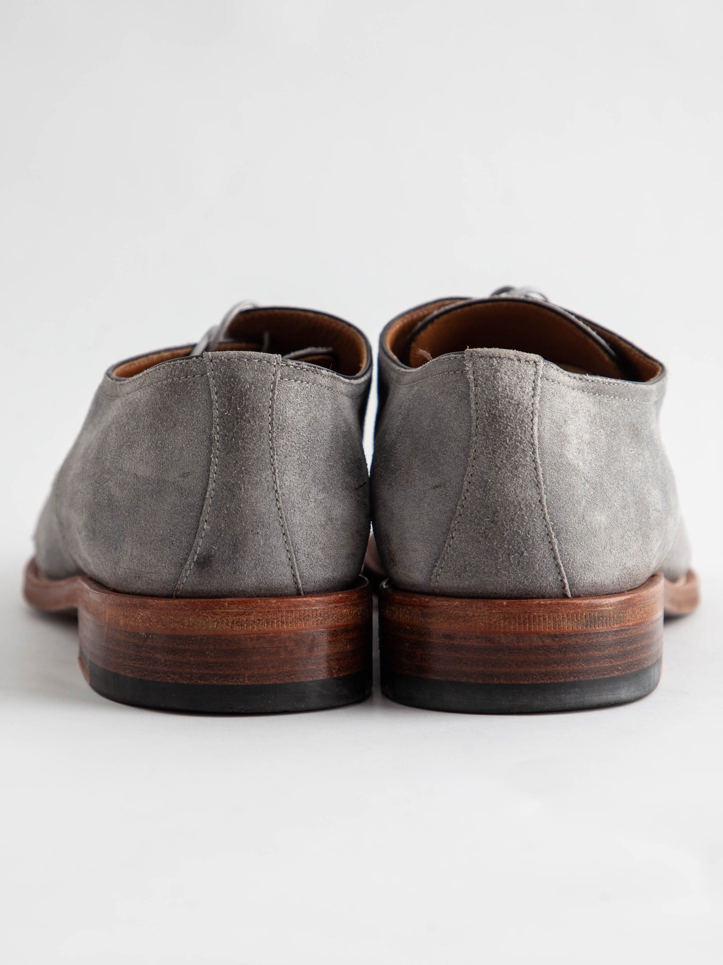 average stemar gray genuine suede oxford shoes size 39.5