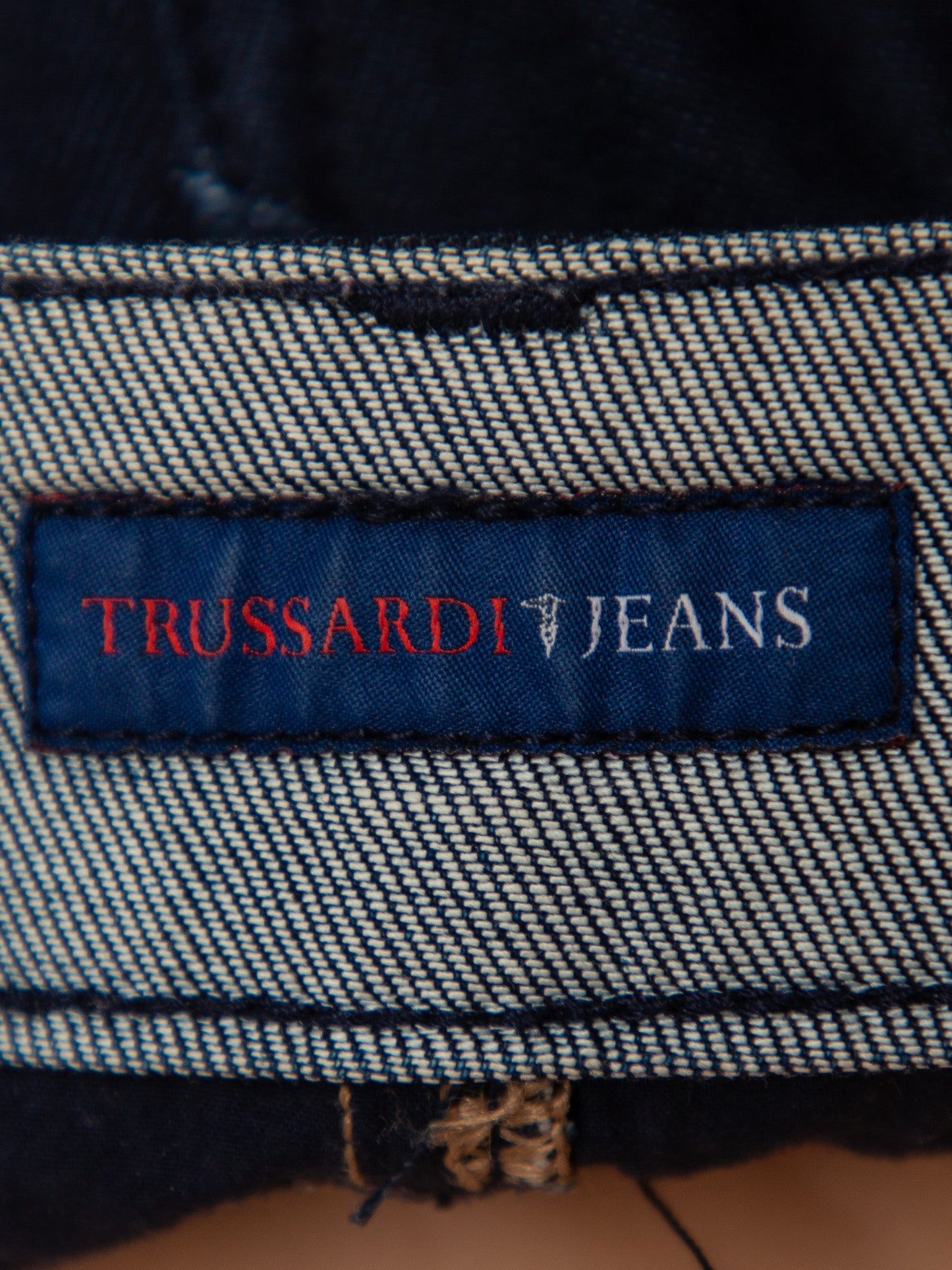 trussardi blue denim skirt size m good condition women