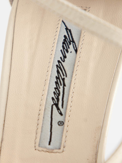 Average Brian Atwood White Leather Heels Size 39 Women