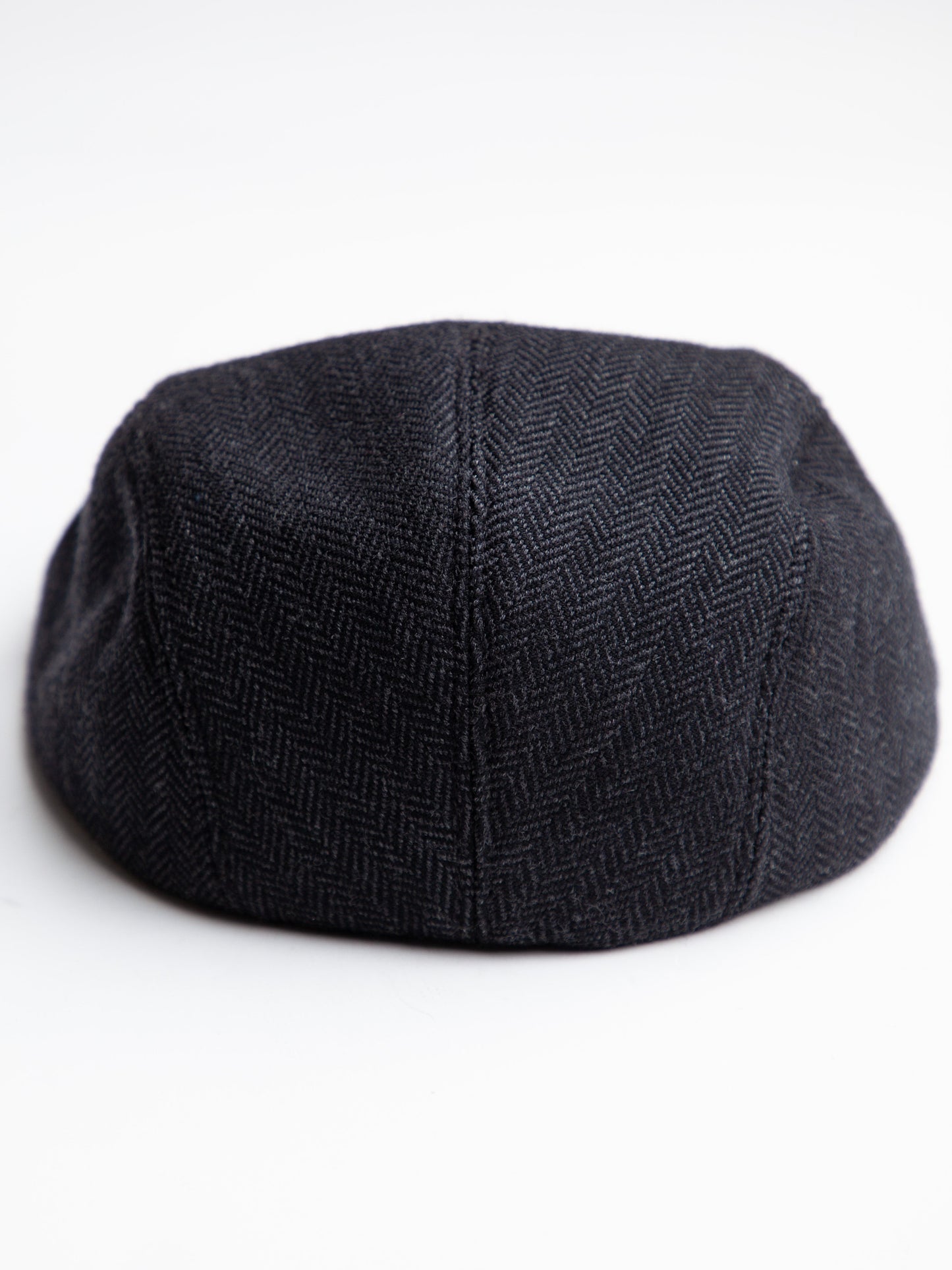 good paul smith gray cashmere flat cap with herringbone pattern