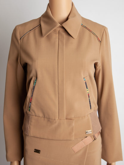 Good Kenzo White Polyester Coat with Colorful Accents for Women