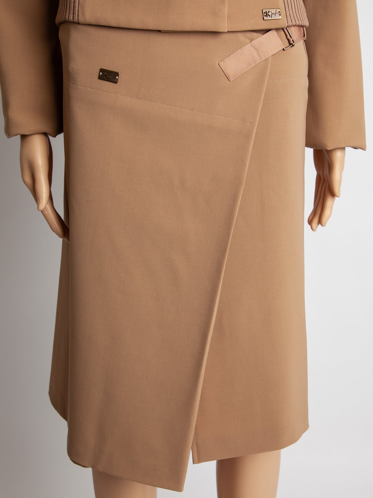 good kenzo white polyester coat with colorful accents for women