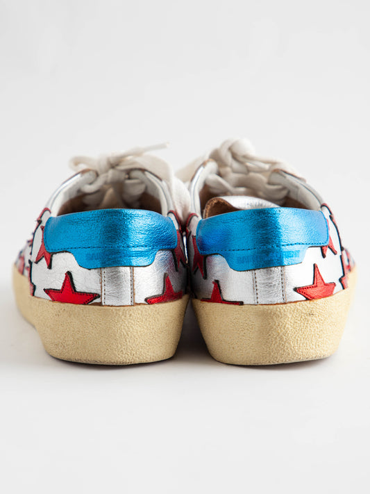 Good Saint Laurent Women's Sneakers Combined Leather Size N/A