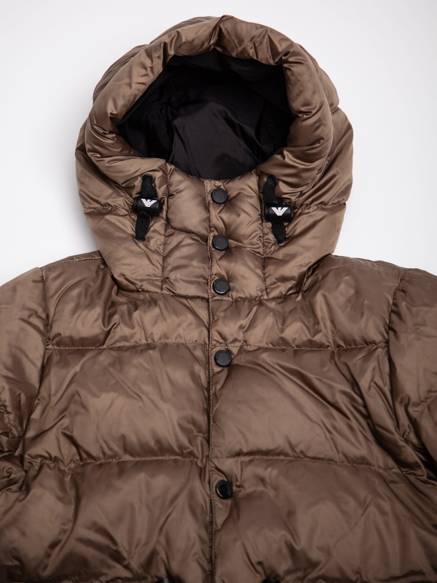 good emporio armani green padded puffer jacket size 5 for kids