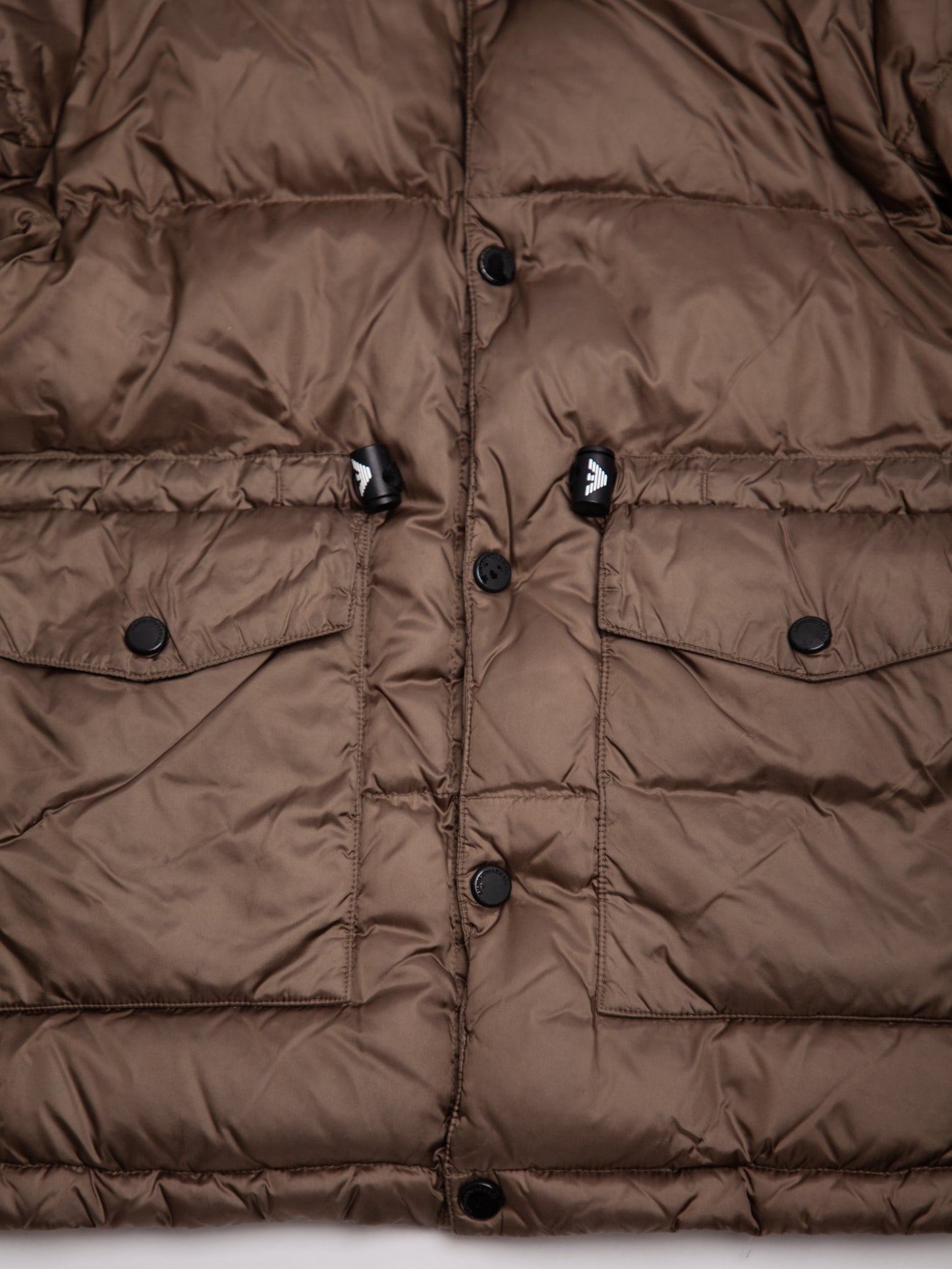 good emporio armani green padded puffer jacket size 5 for kids