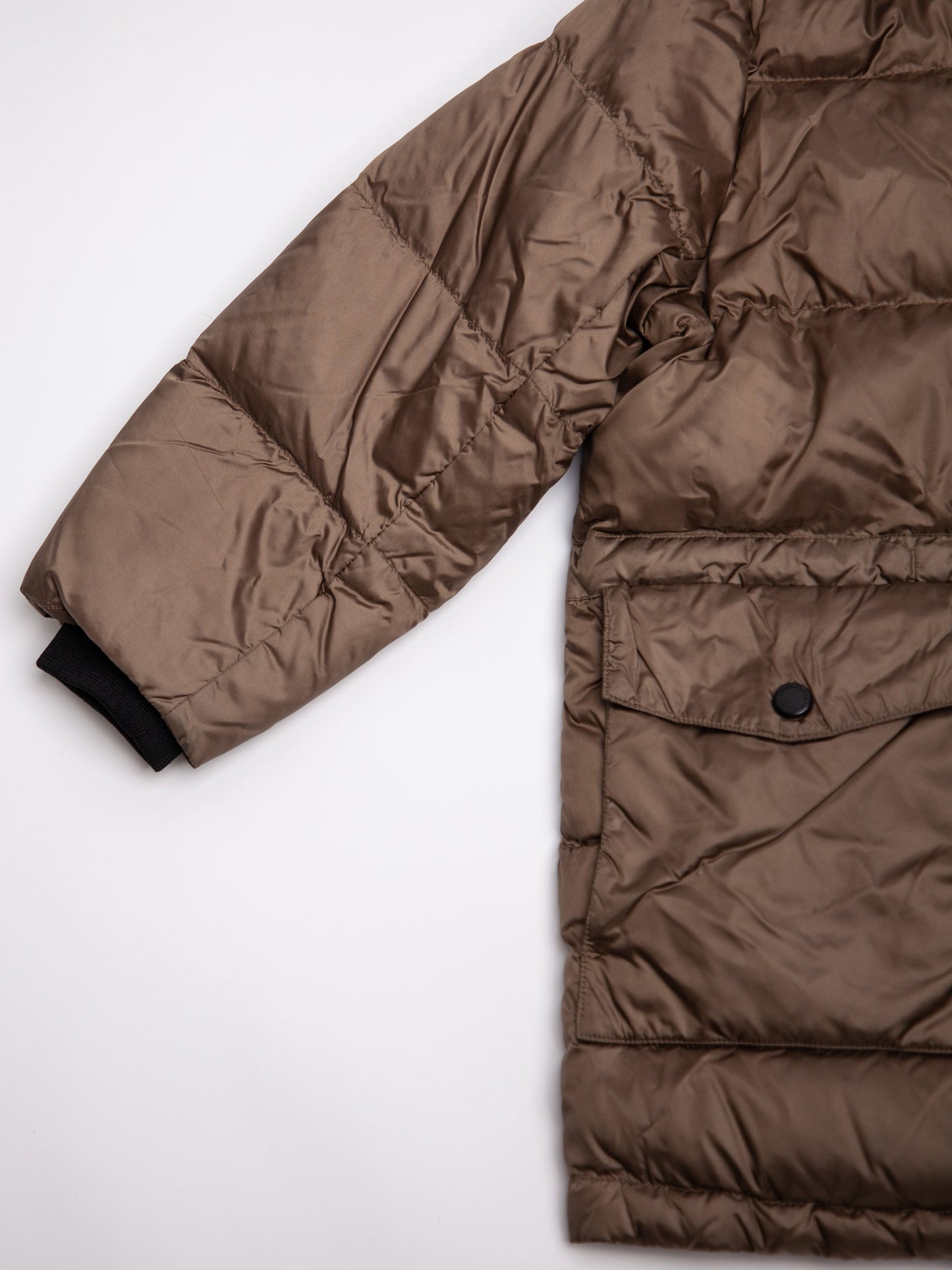 good emporio armani green padded puffer jacket size 5 for kids