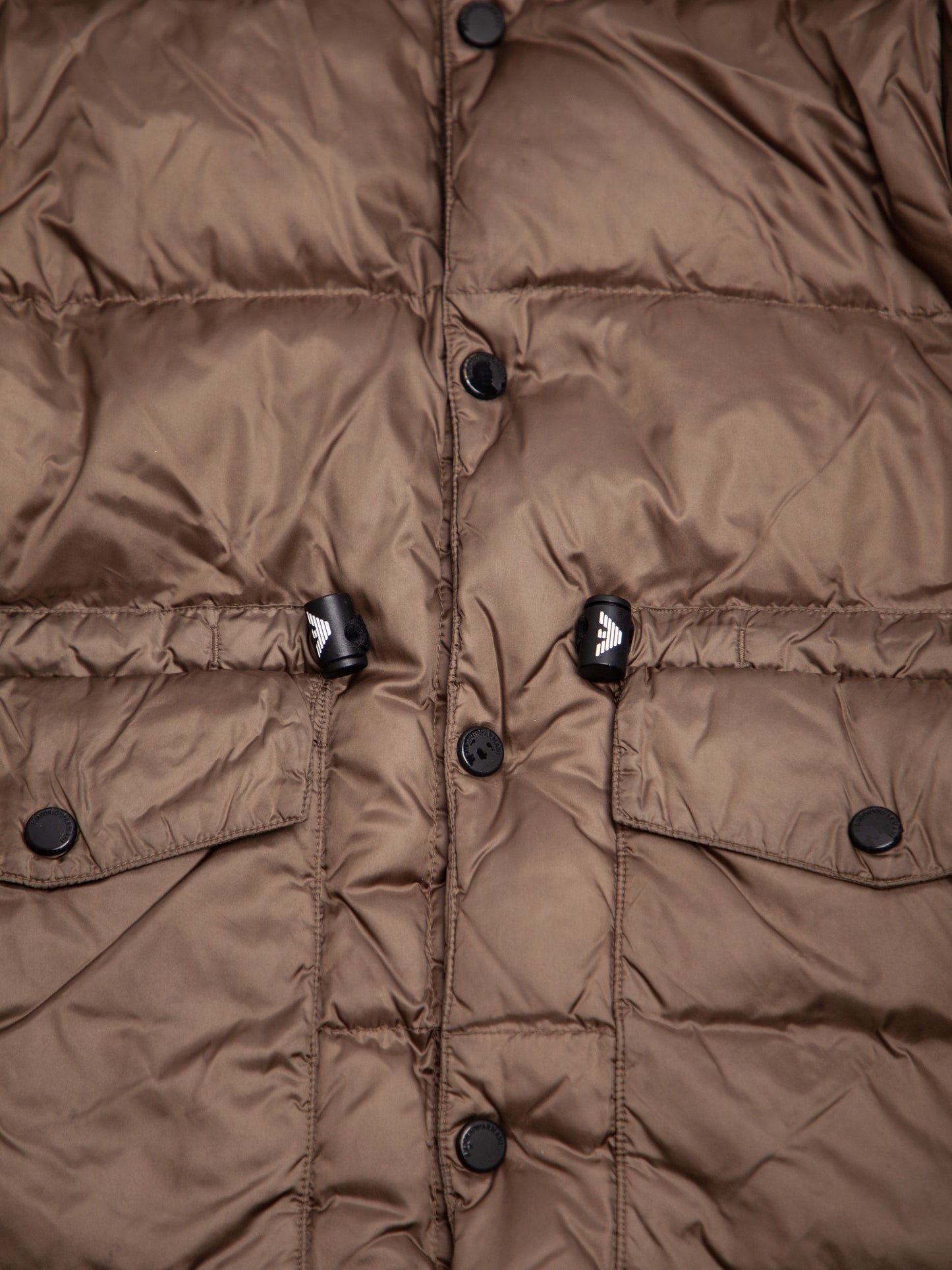 good emporio armani green padded puffer jacket size 5 for kids