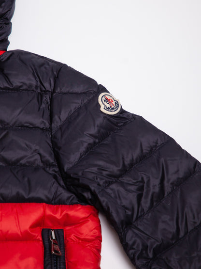 GOOD Moncler Red Puffer Jacket for Kids Size 5 with Hood