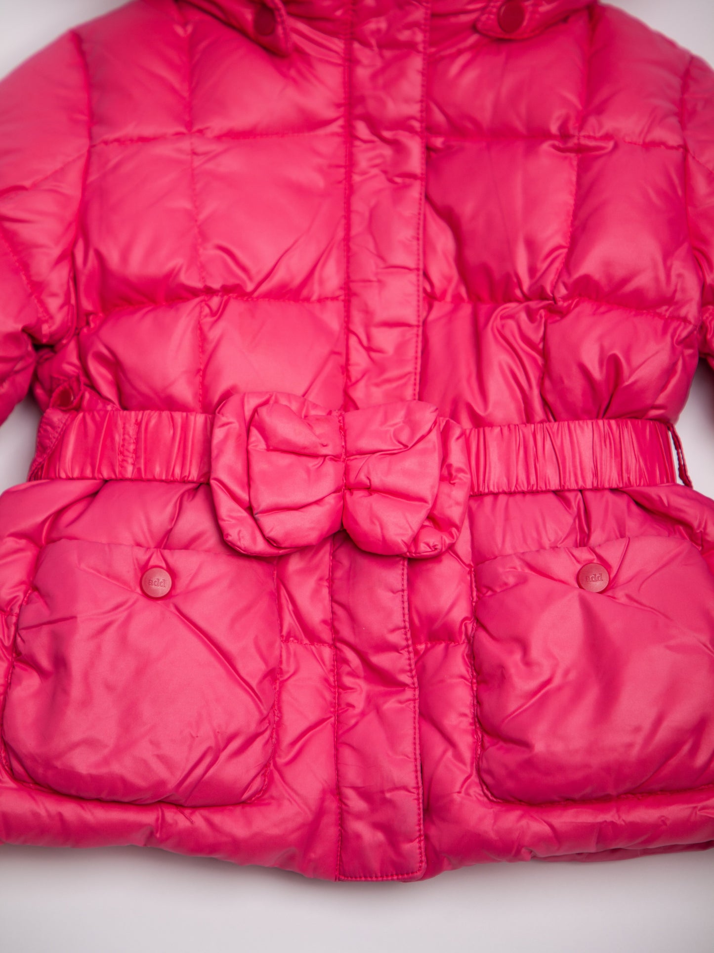 good add pink puffy winter jacket & snow pants set size 3 for kids
