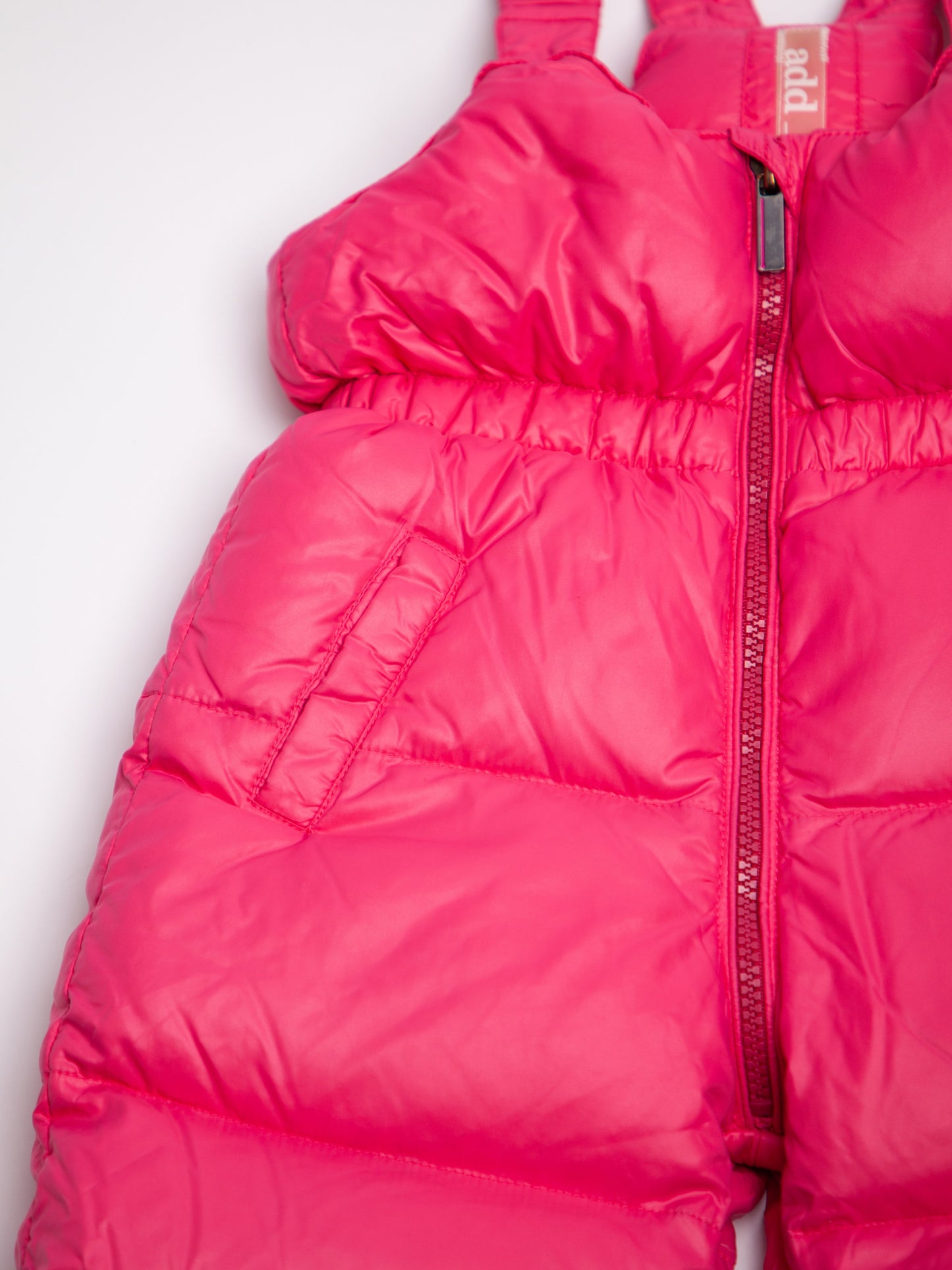 good add pink puffy winter jacket & snow pants set size 3 for kids