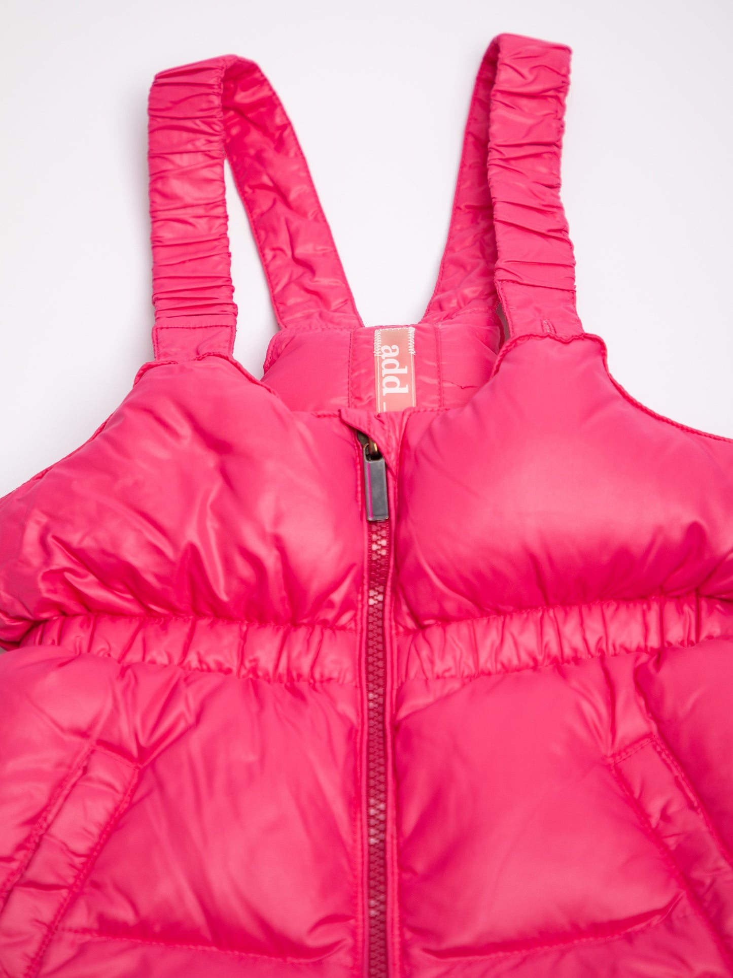 good add pink puffy winter jacket & snow pants set size 3 for kids