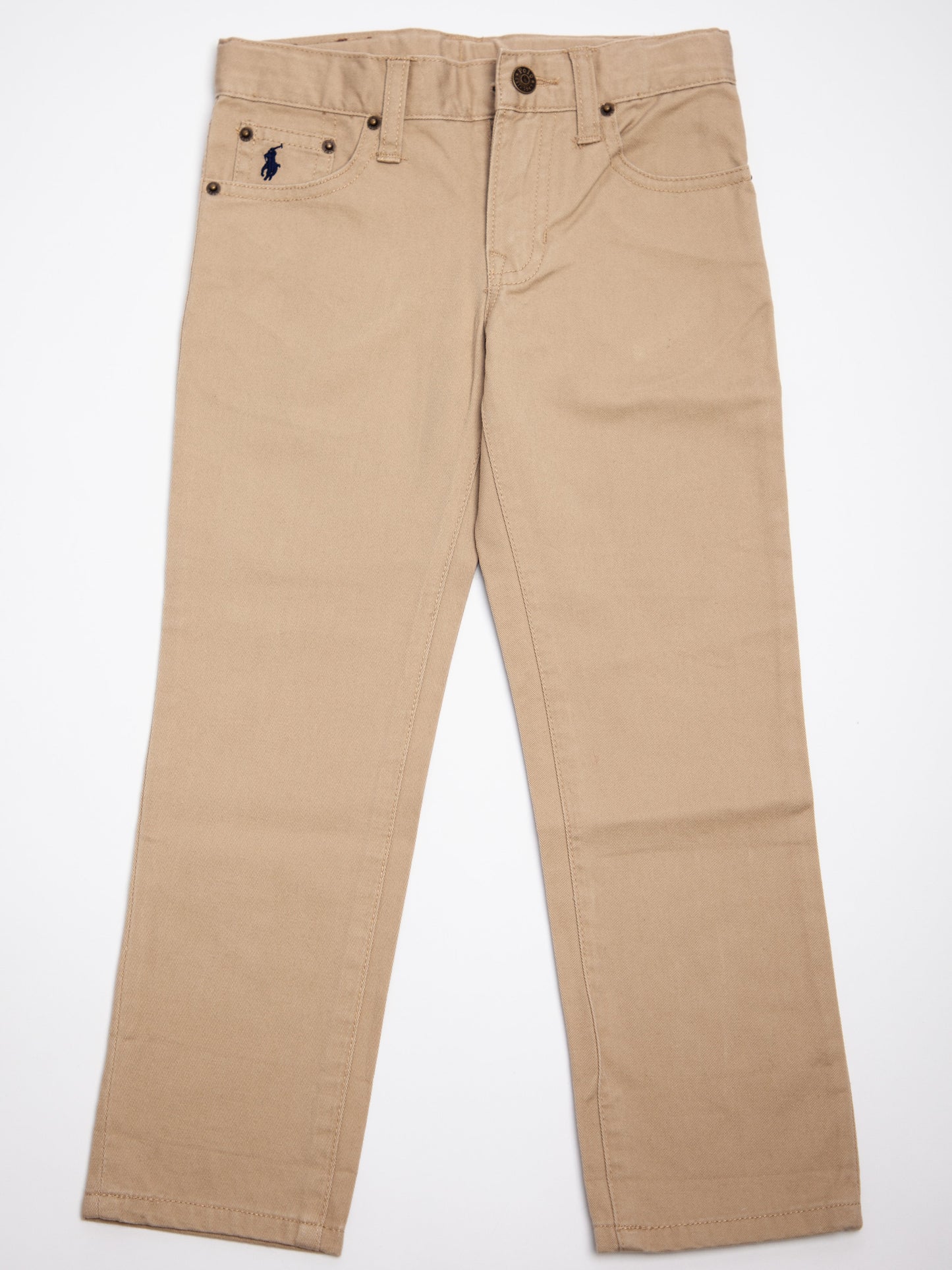 excellent polo ralph lauren green cotton pants size 4 for kids