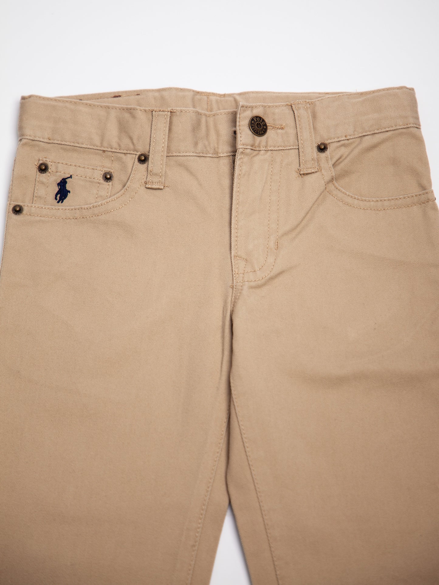 excellent polo ralph lauren green cotton pants size 4 for kids