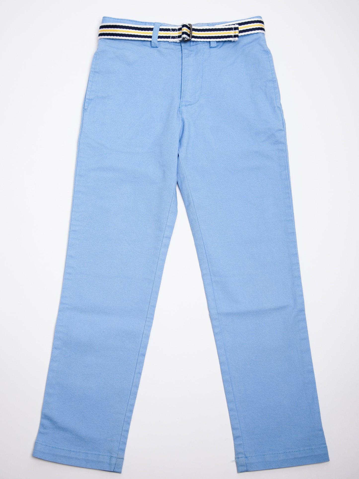 good polo ralph lauren blue cotton pants for kids, size 7