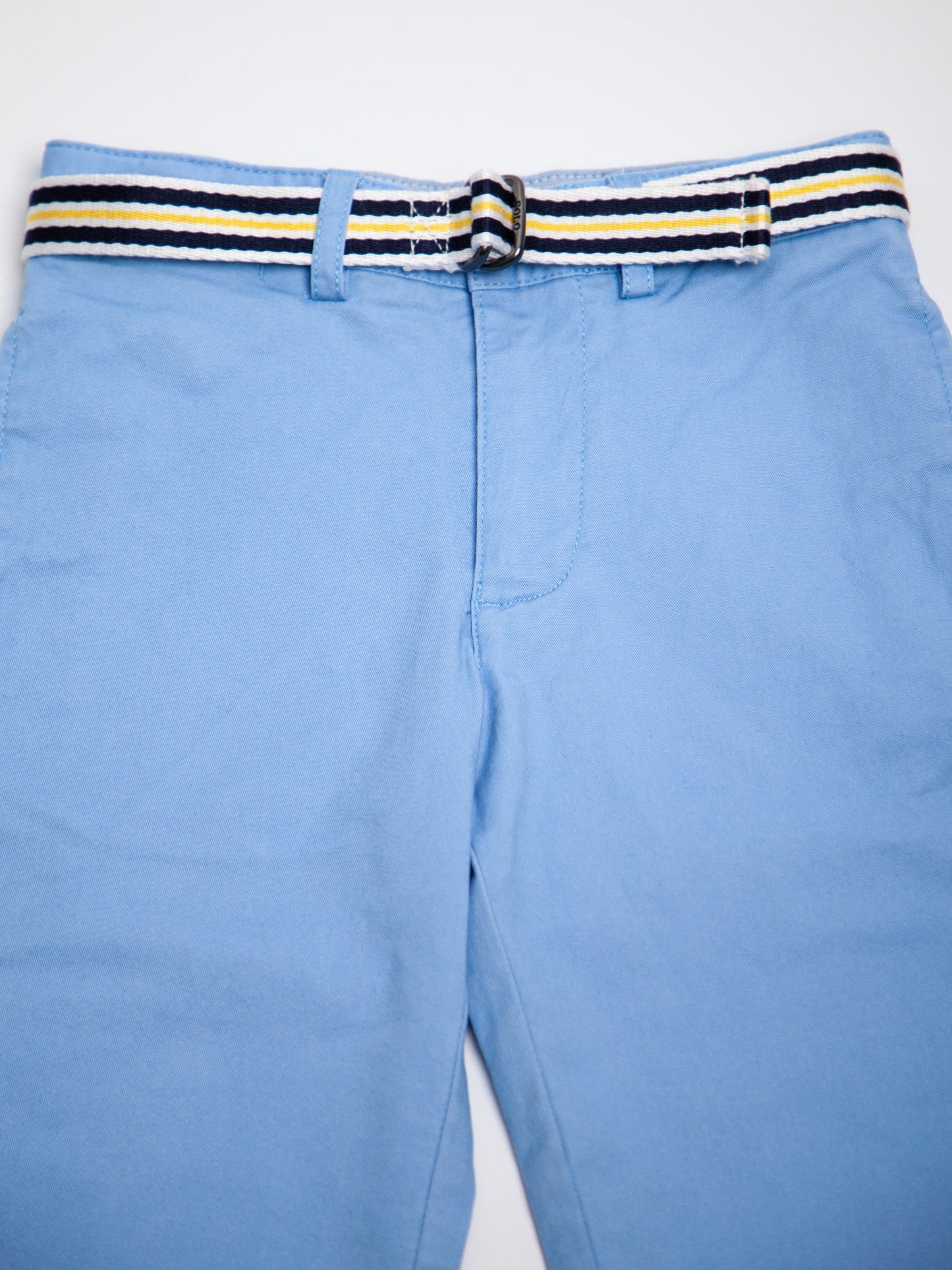 good polo ralph lauren blue cotton pants for kids, size 7