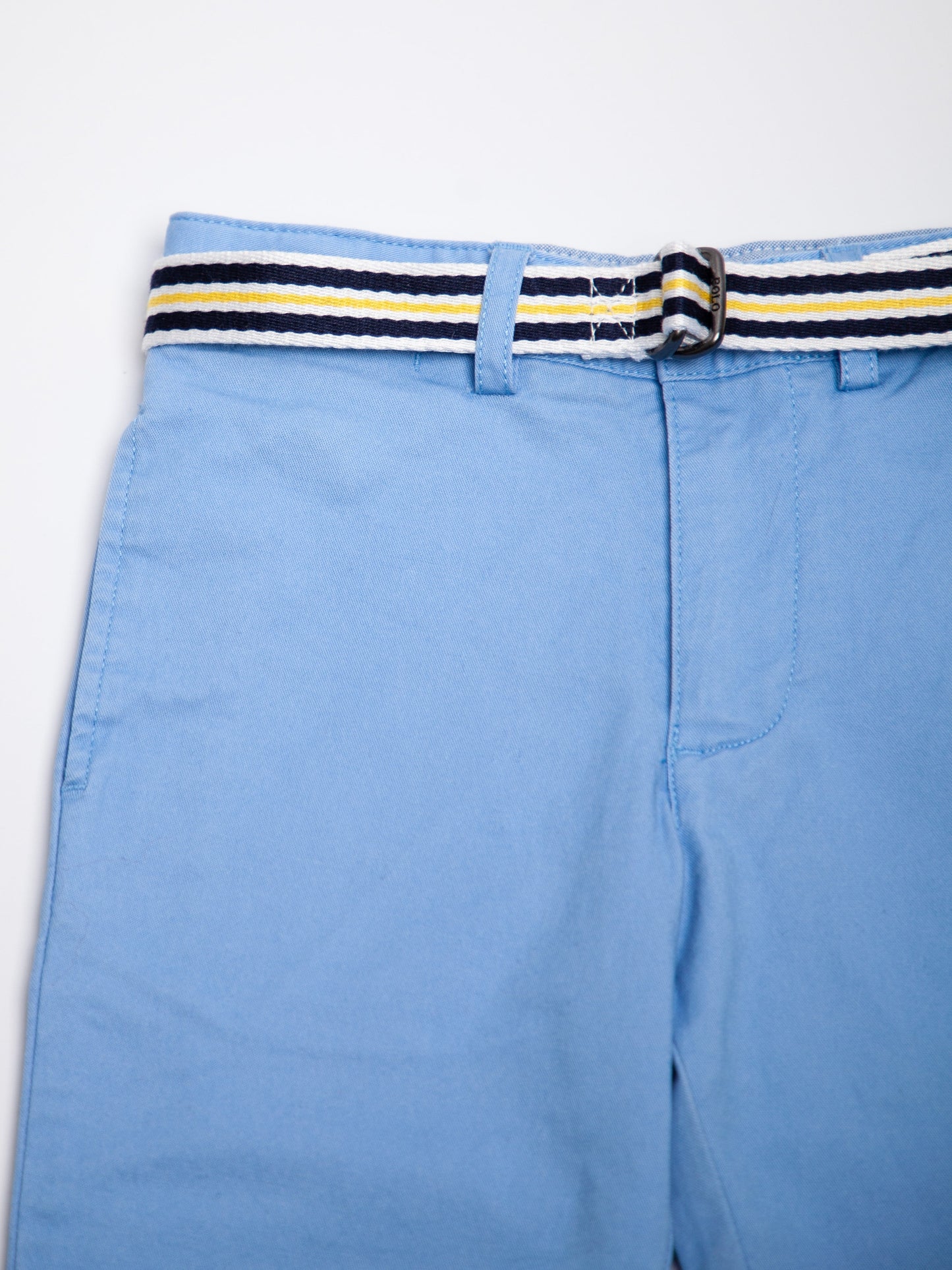 good polo ralph lauren blue cotton pants for kids, size 7