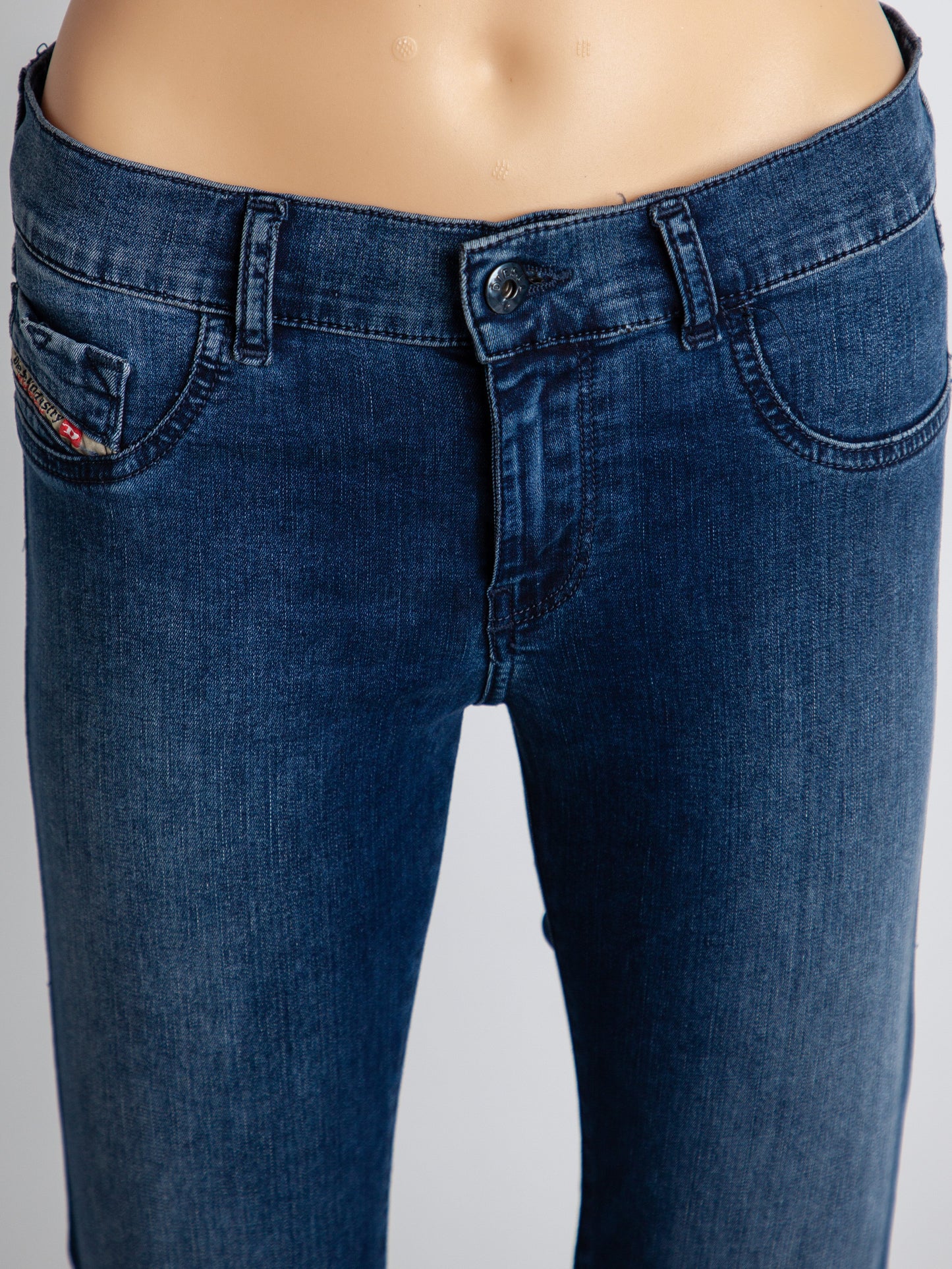 diesel excellent condition blue cotton jeans size m for women