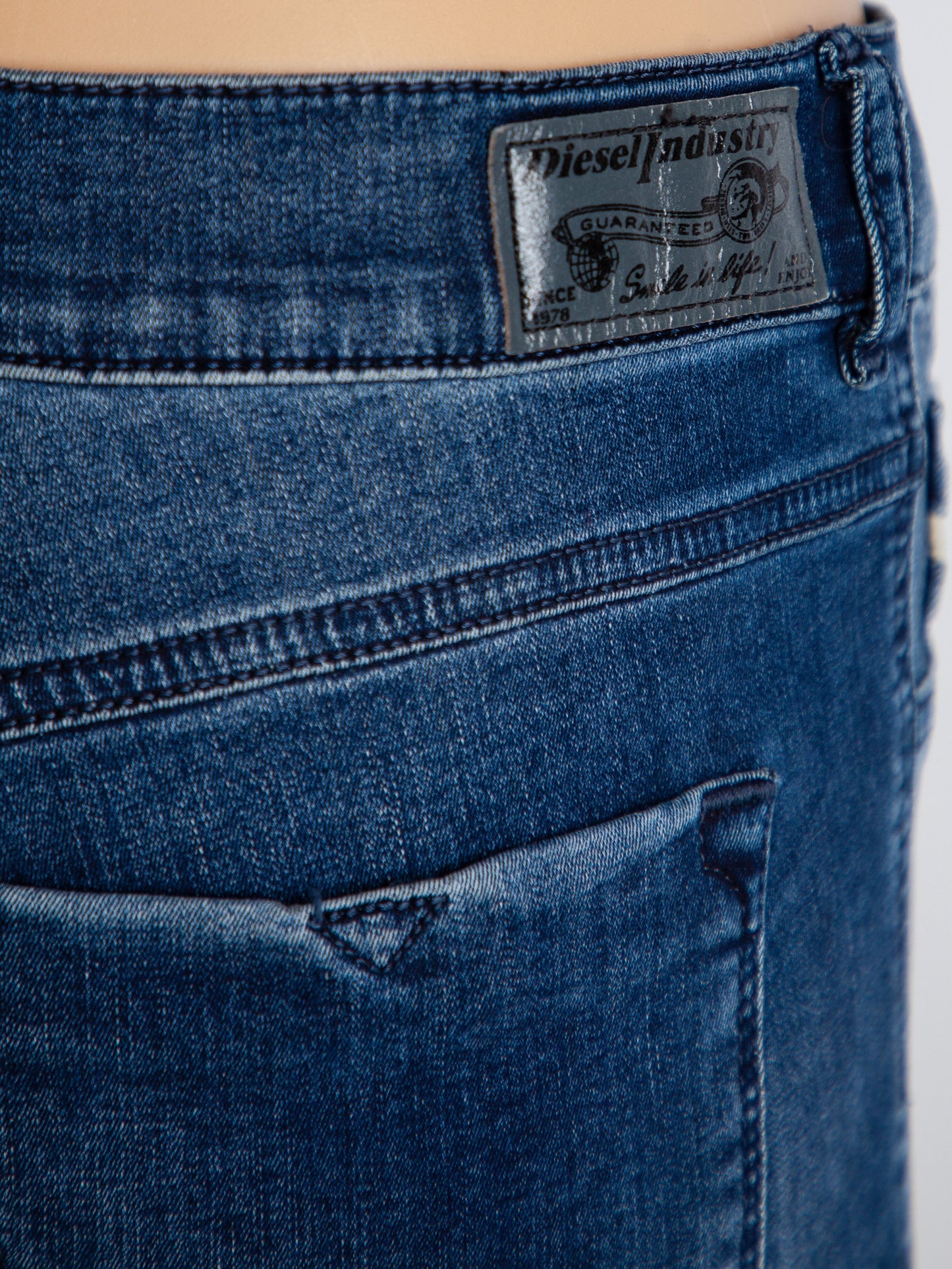 diesel excellent condition blue cotton jeans size m for women