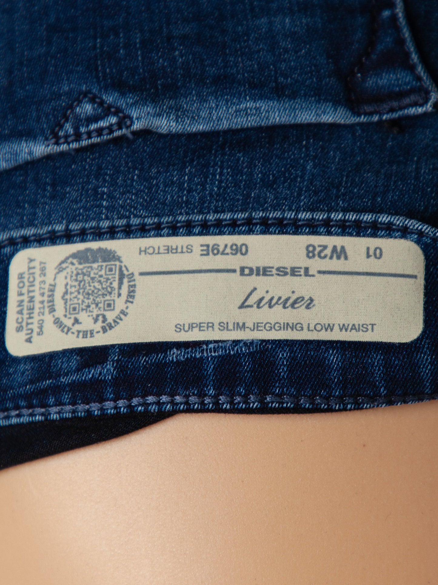 diesel excellent condition blue cotton jeans size m for women