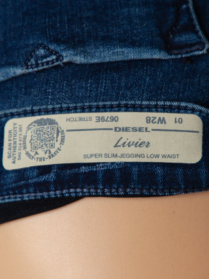 Diesel Excellent Condition Blue Cotton Jeans Size M for Women