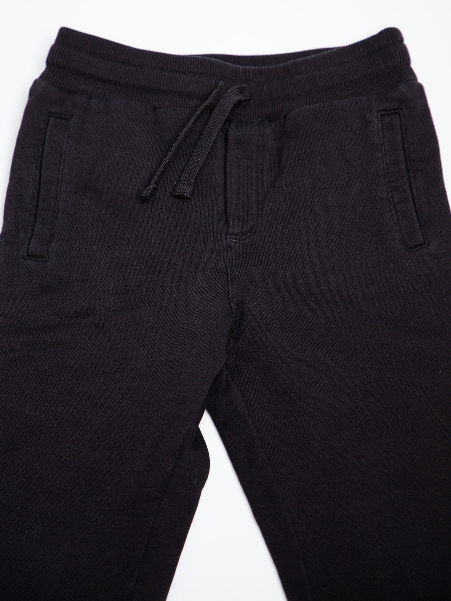 good dolce gabbana black cotton jogger pants for kids size 5