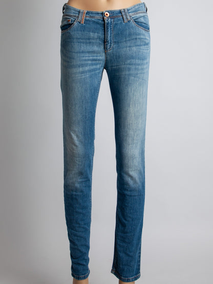 Average Armani Jeans Blue Cotton Denim Size M Women's