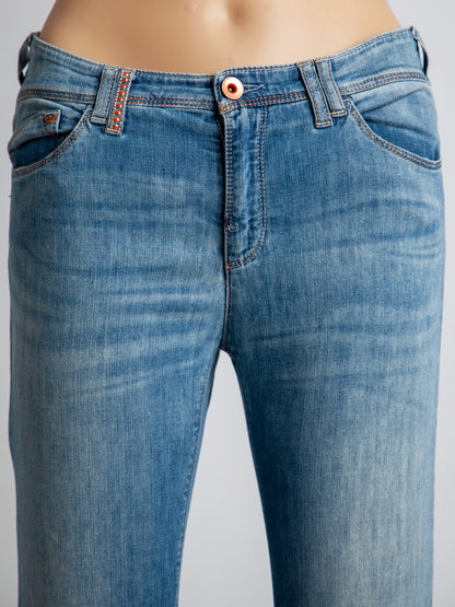 Average Armani Jeans Blue Cotton Denim Size M Women's