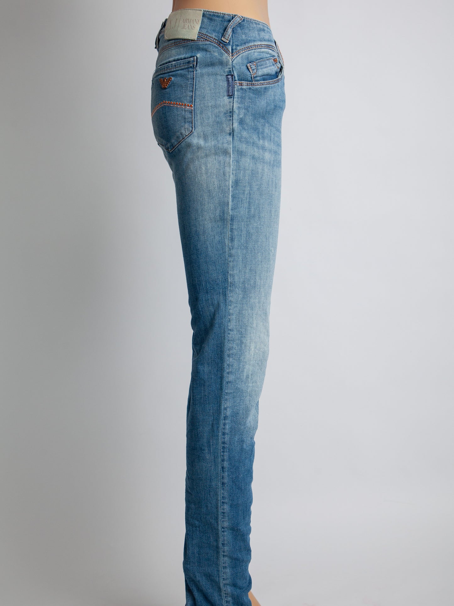 average armani jeans blue cotton denim size m women's