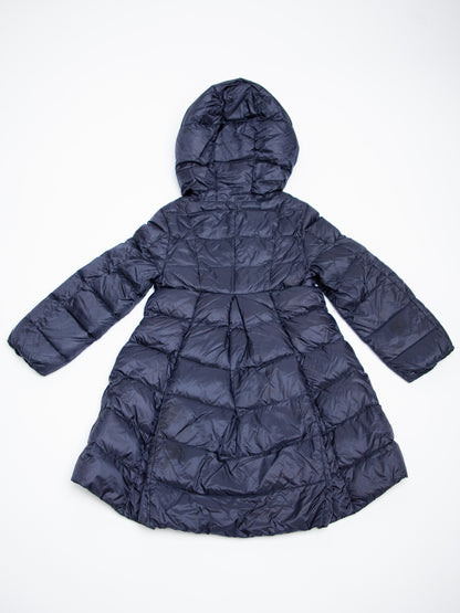 Good Moncler Blue Quilted Hooded Coat for Kids, Size 4