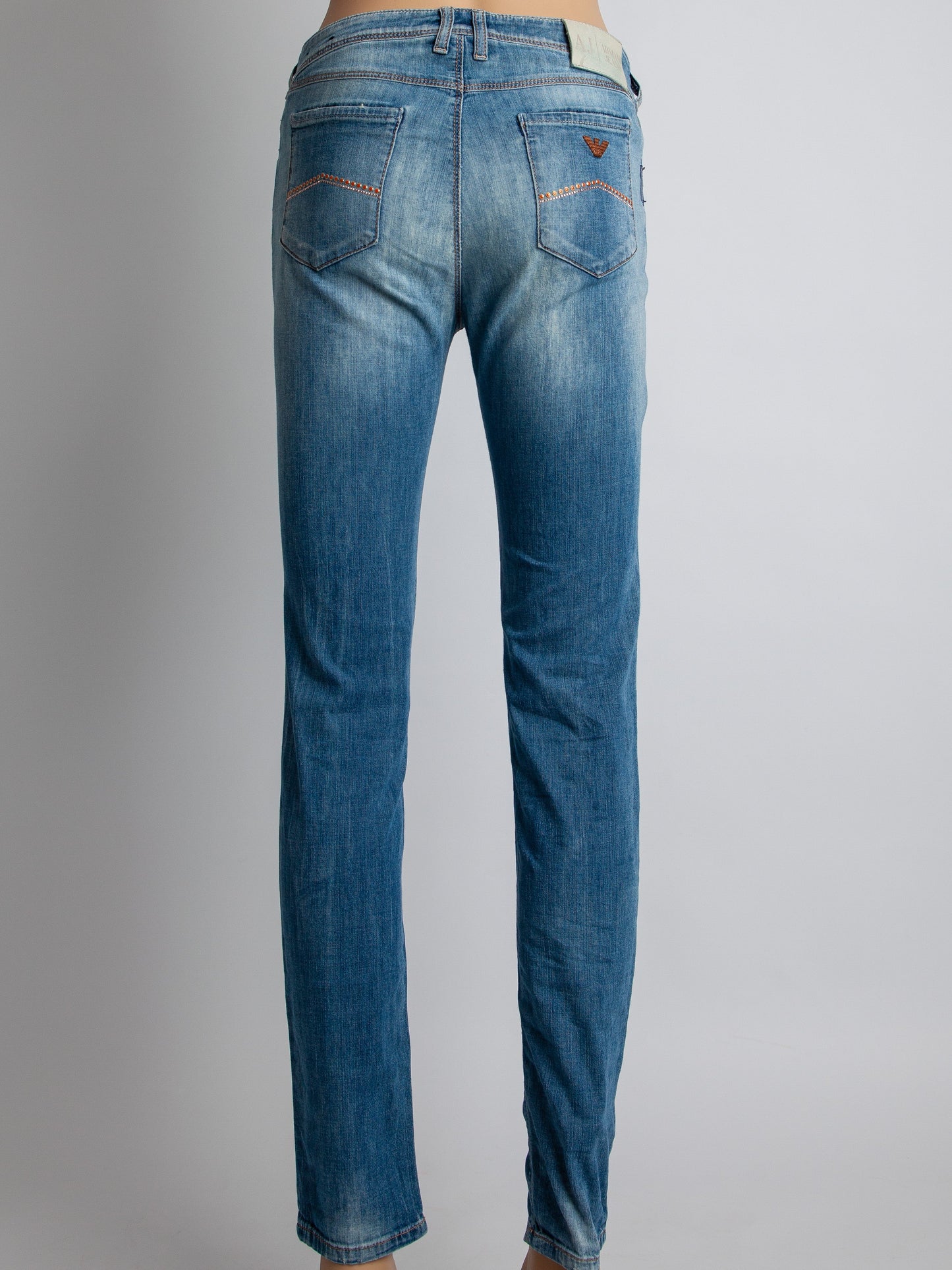 average armani jeans blue cotton denim size m women's