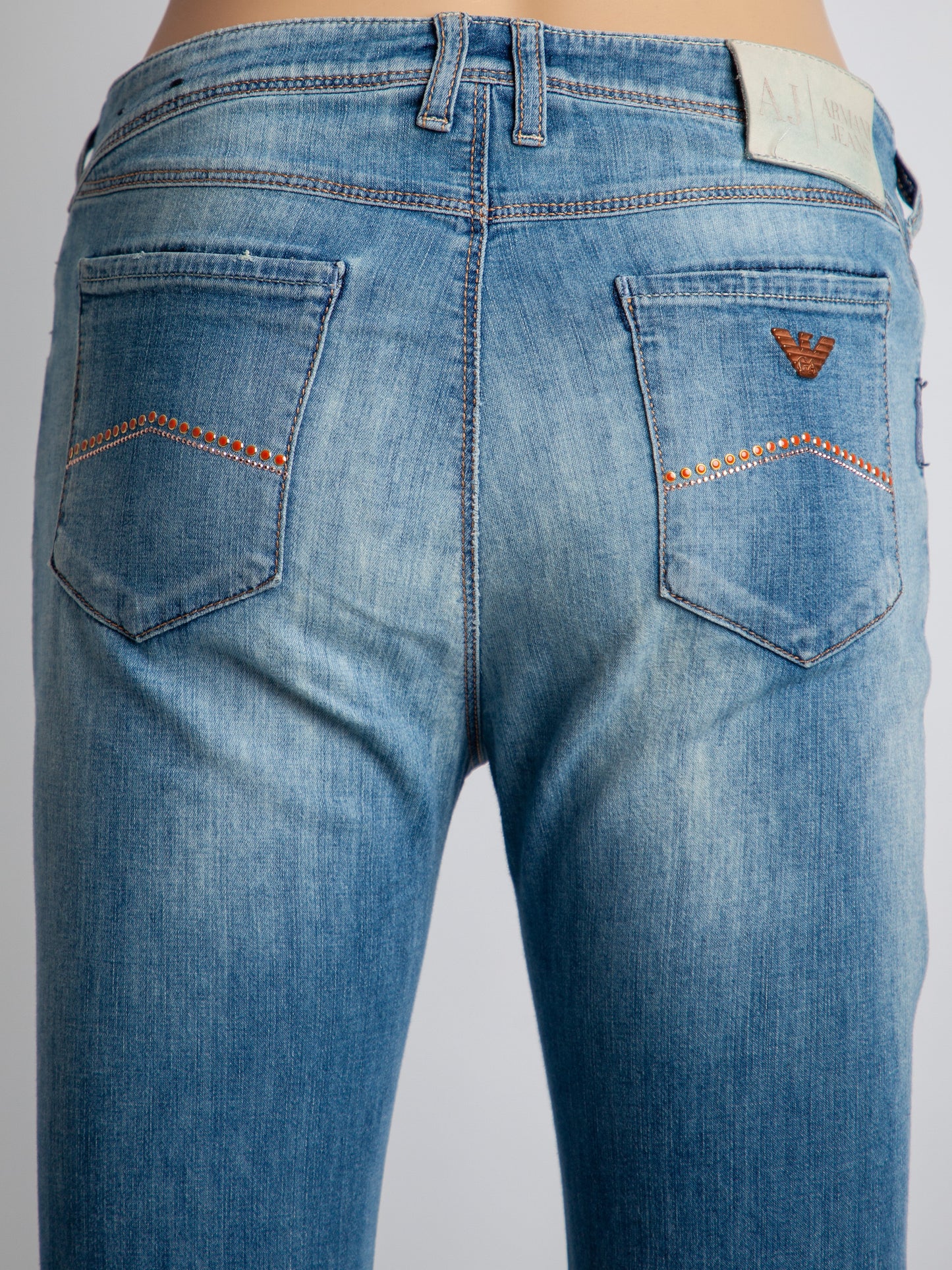 average armani jeans blue cotton denim size m women's