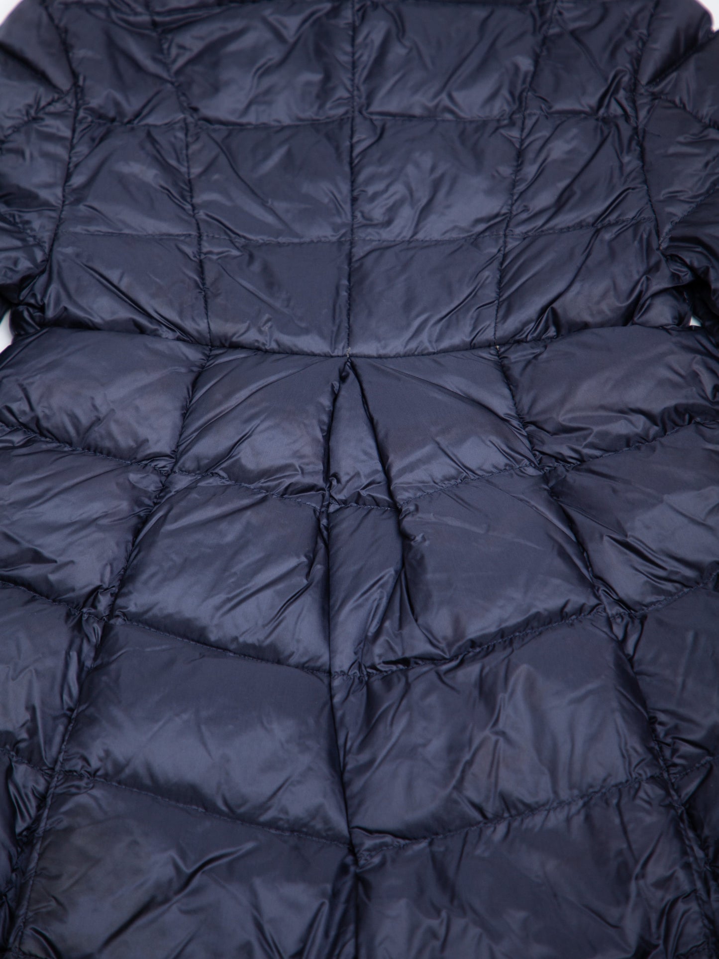 good moncler blue quilted hooded coat for kids, size 4