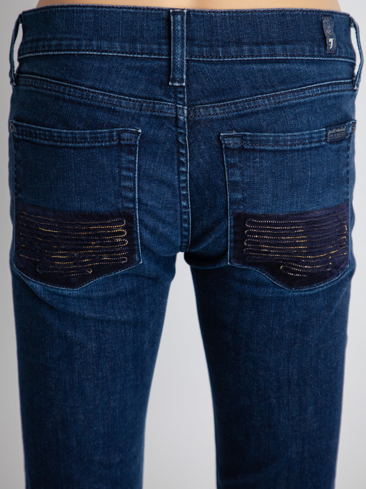 good for all 7 mankind blue denim jeans size m women