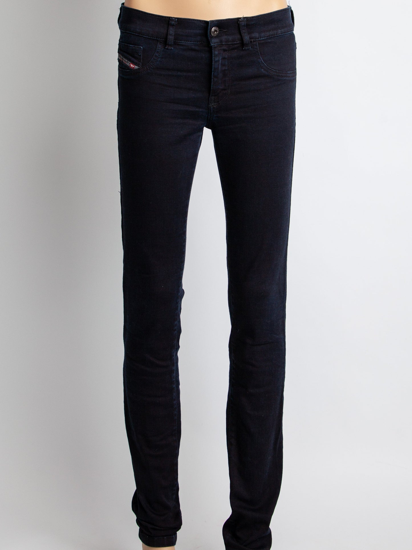 good diesel black denim skinny jeans size m for women