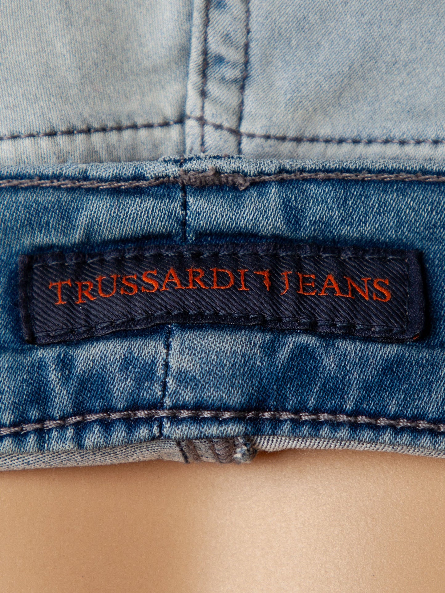 good trussardi blue denim jeans women size m